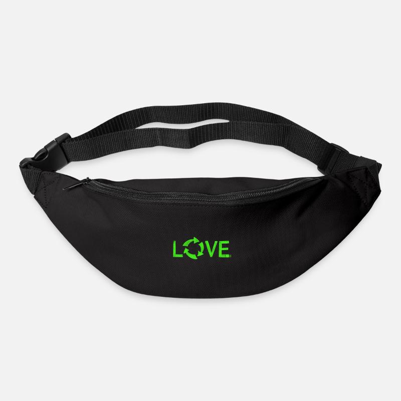 Recycling - Gürteltasche - Schwarz