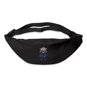 Raccoon Cool Comic - Bum bag - black - Front