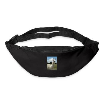 lama, alpaca, alpaca love, gift - Bum bag - black - Front
