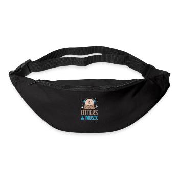 Otters and Music Musician Sea Animal Forest Animal - Bum bag - black - Front