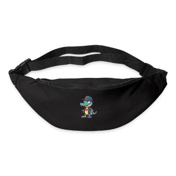 Crocodile cool - Sac banane - noir - Devant