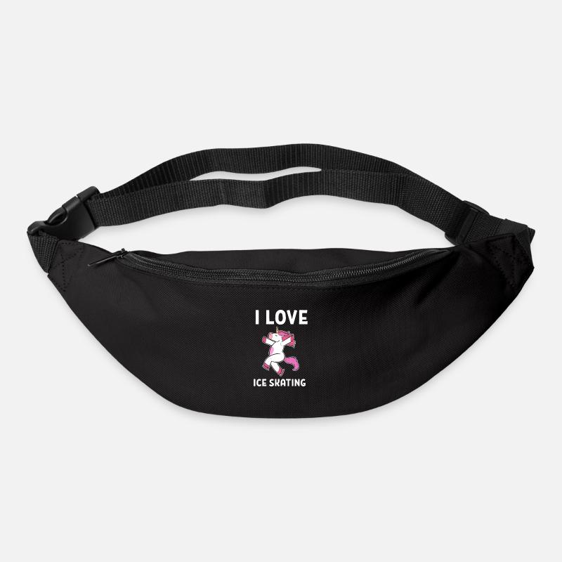 Schlittschuh Schlittschuhlaufen Eislauf - Gürteltasche - Schwarz