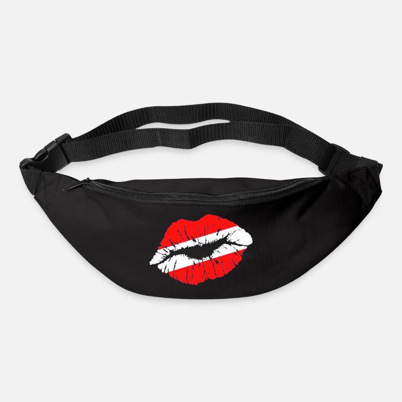Kuss (Österreich / Austria) 01 - Gürteltasche - Schwarz