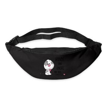 Hunde sind Engel - Gürteltasche - Schwarz - Vorne