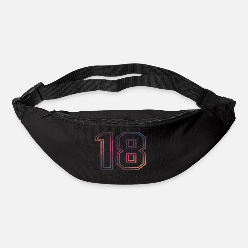 18 er Geburtstag - Gürteltasche - Schwarz
