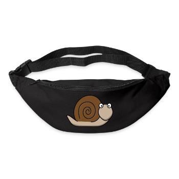 Freundliche Schnecke - Gürteltasche - Schwarz - Vorne