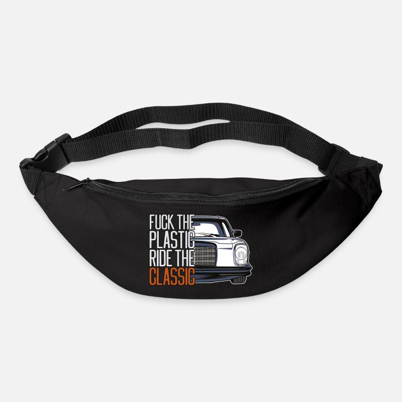FTP Style Retro Car Silhouette - Bum bag - black
