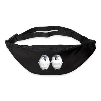 Best Friends Pinguine - Pinguin - Comic - Paar - Gürteltasche - Schwarz - Vorne