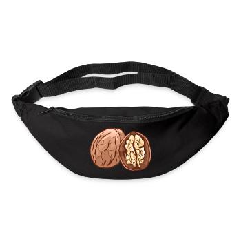 Real walnut nuts nut walnutwalnuts - Bum bag - black - Front