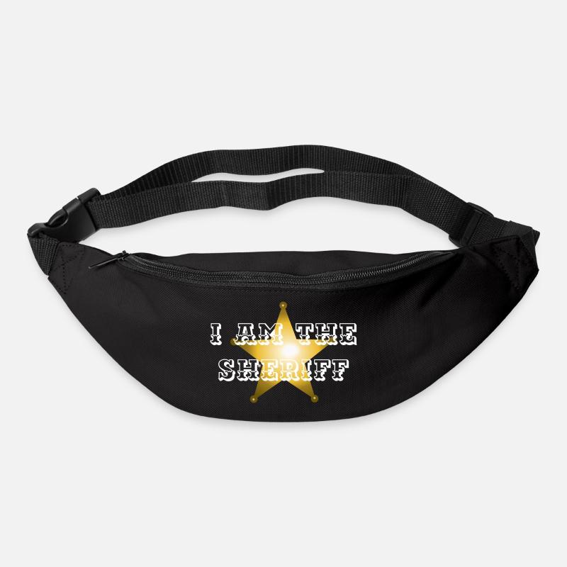 I am the Sheriff - Sheriffstern - Gürteltasche - Schwarz