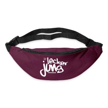 Lecker Jung - Gürteltasche - Burgunderrot - Vorne