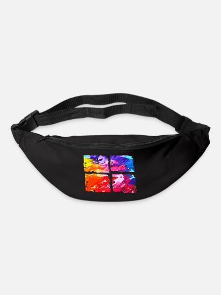 COLORFUL! CREATIVE! TO DYE! ART! - Bum bag - black