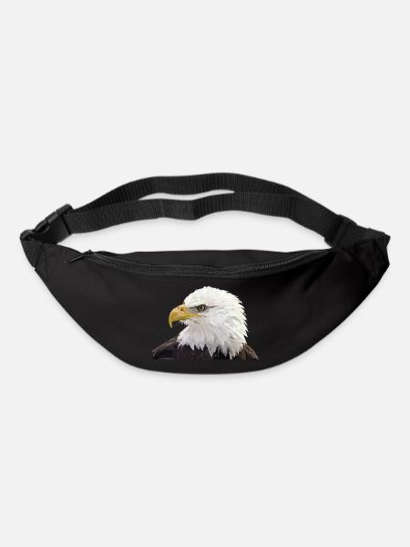 Weißkopfseeadler - Gürteltasche - Schwarz