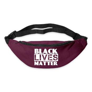 #BLACK LIVES MATTER - Sac banane - bordeaux  - Devant