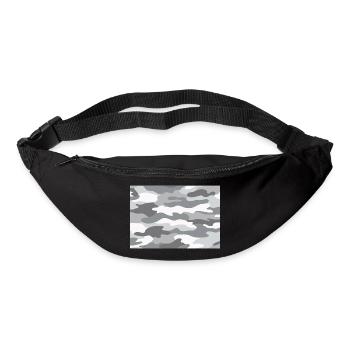 Schnee Camo - Gürteltasche - Schwarz - Vorne