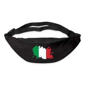 Italy Flag Brush Flag Vacation Travel Home Rome - Bum bag - black - Front