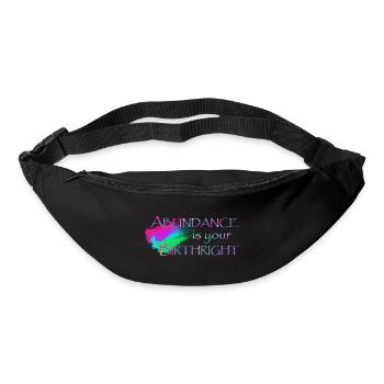 L'abondance est votre droit de naissance - Sac banane - noir - Devant