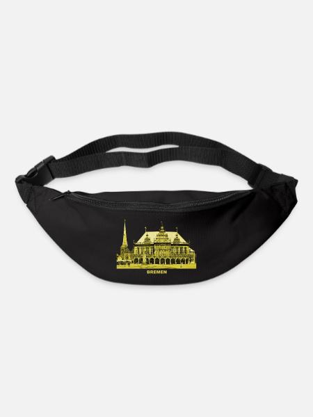 Bremen Rathaus Roland Hansestadt Deutschland - Gürteltasche - Schwarz
