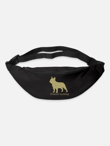 Französische Bulldogge - Gürteltasche - Schwarz