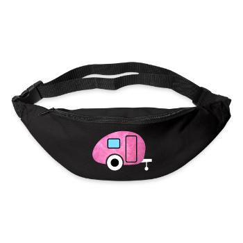 Caravan Camping hygge pink fluffy Caravan Fan - Bum bag - black - Front