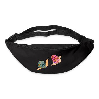 Schnecken - Gürteltasche - Schwarz - Vorne