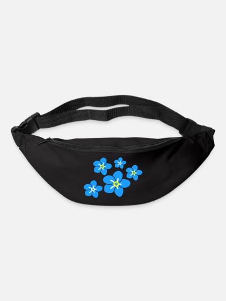 Forget me not flower2 - Bum bag - black