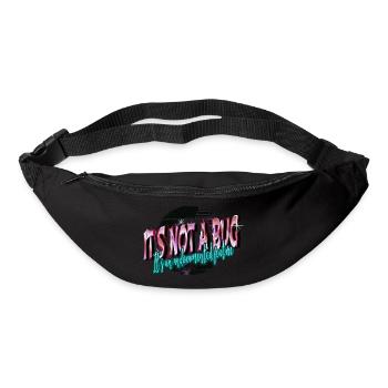 internet joke programming grandmother statement - Bum bag - black - Front