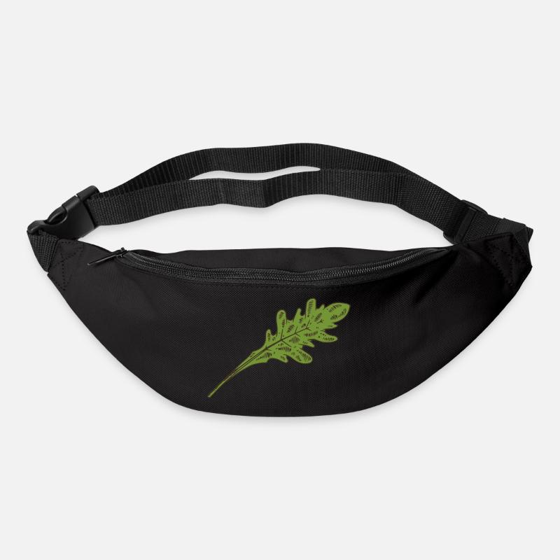 Rucola Salat Salatblatt - Gürteltasche - Schwarz