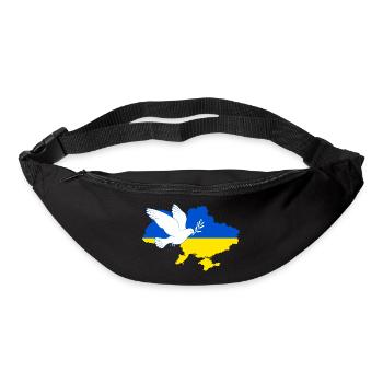 Dove of peace for Ukraine - Bum bag - black - Front