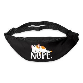Nope Cat - Bum bag - black - Front