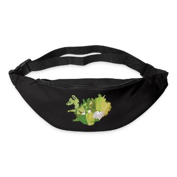 Islande Holiday Road Road Ring Road Glacier - Sac banane - noir - Devant