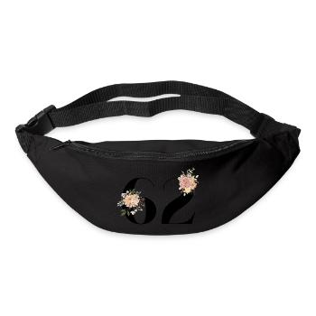 Blumen zum 62. Jahrestag (Geschenk von 62 Jahren) - Gürteltasche - Schwarz - Vorne