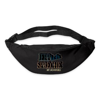 schäferhund lustig lieblingshund spaß geschenk - Gürteltasche - Schwarz - Vorne