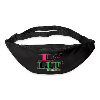 Humor Geek Book Fan Joke Book Connoisseur - Bum bag - black - Front