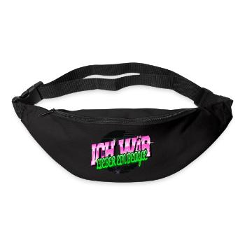 terrier spruch geburtstagsgeschenkidee lustig - Gürteltasche - Schwarz - Vorne