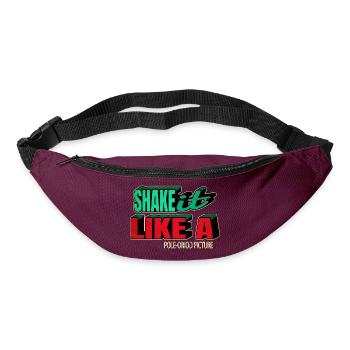 happy cool computer gift idea beards present - Gürteltasche - Burgunderrot - Vorne