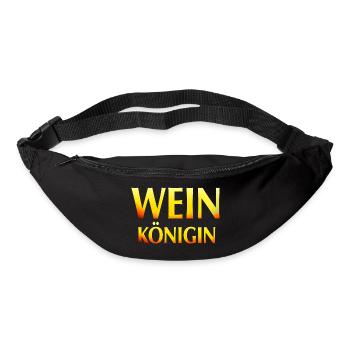 Wein Königin weiß hell - Gürteltasche - Schwarz - Vorne