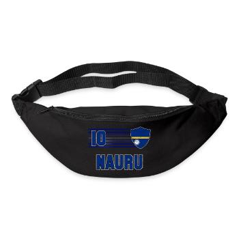 Nauru Fußball Mannschaft - Gürteltasche - Schwarz - Vorne
