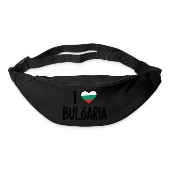 i love bulgaria - Gürteltasche - Schwarz - Vorne