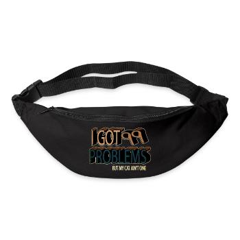 gift anniversary funny quote animals persian cat - Bum bag - black - Front