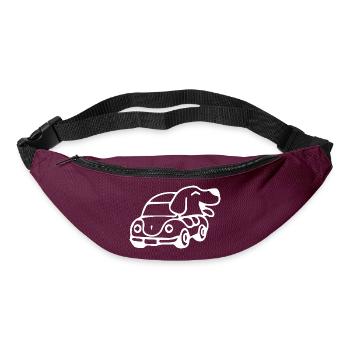 Dog Driving - Bum bag - burgundy - Front