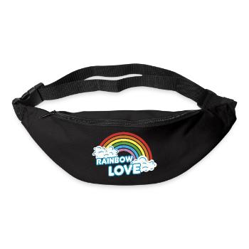 LGBT Rainbow Love - Sac banane - noir - Devant