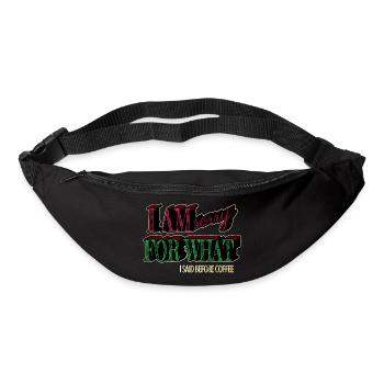 awesome gift idea quote gift morning - Bum bag - black - Front