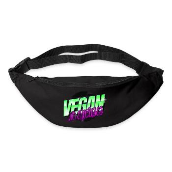 birthday present idea veggie fruit statement - Bum bag - black - Front