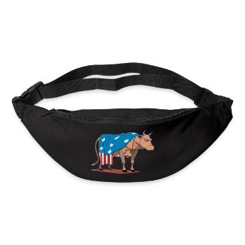 Ecki the cow - Bum bag - black - Front