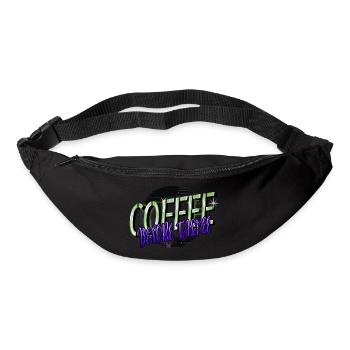 funny sayings bday tired drinking geek gift idea - Bum bag - black - Front