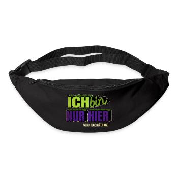 witzig weihnachten hundeliebhaber bday bullterrier - Gürteltasche - Schwarz - Vorne