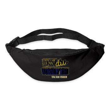 gehalt geburtstag plattenleger zitat witzige humor - Gürteltasche - Schwarz - Vorne