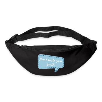 Don't waste your youth - Gürteltasche - Schwarz - Vorne