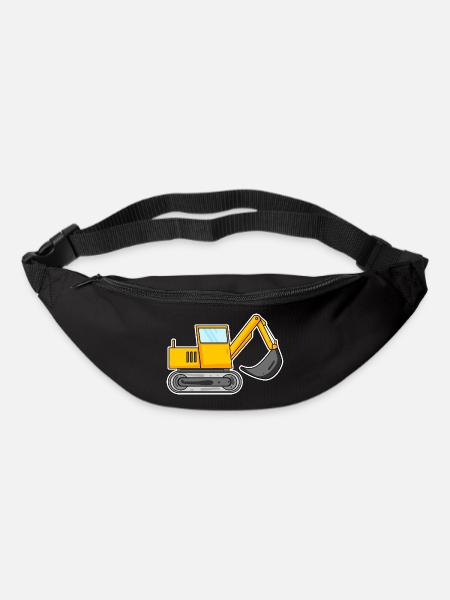 Bagger Baustelle Baggerfahrer - Gürteltasche - Schwarz